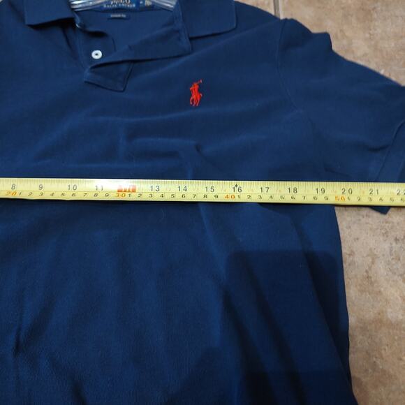 Polo Ralph Lauren Classic Fit Navy Blue Polo Shirt Size M - Picture 5 of 6